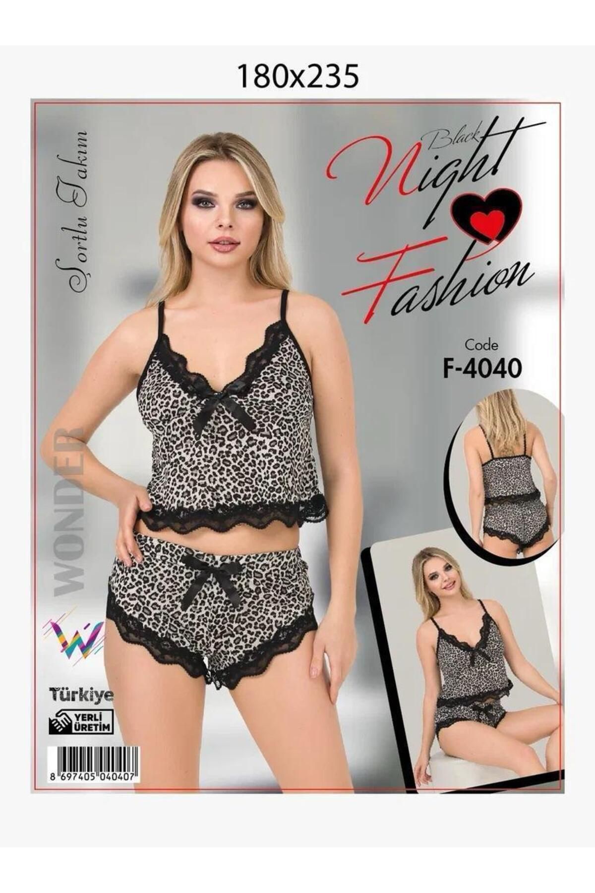 Emir Store İp askılı şortlu kadın pijama takımı
