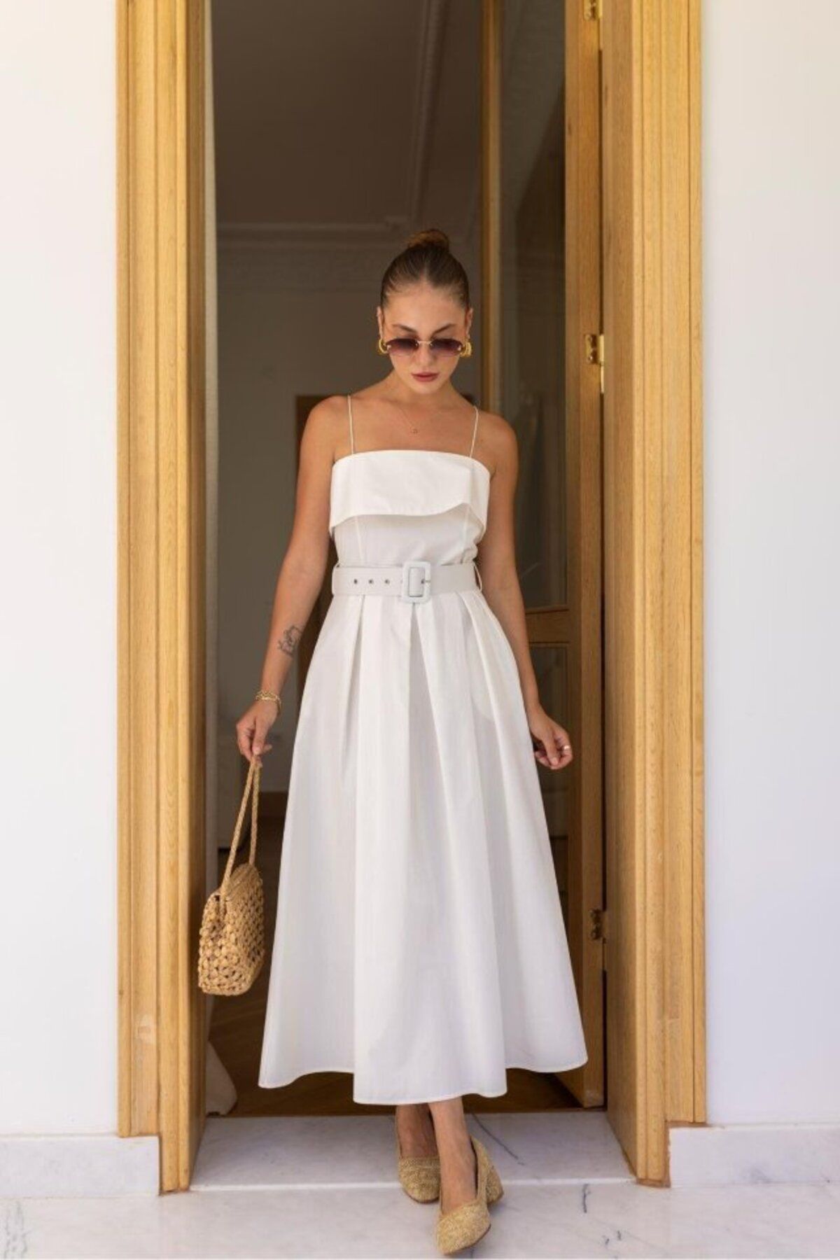 velmorafashion Sonja Kemerli Elbise