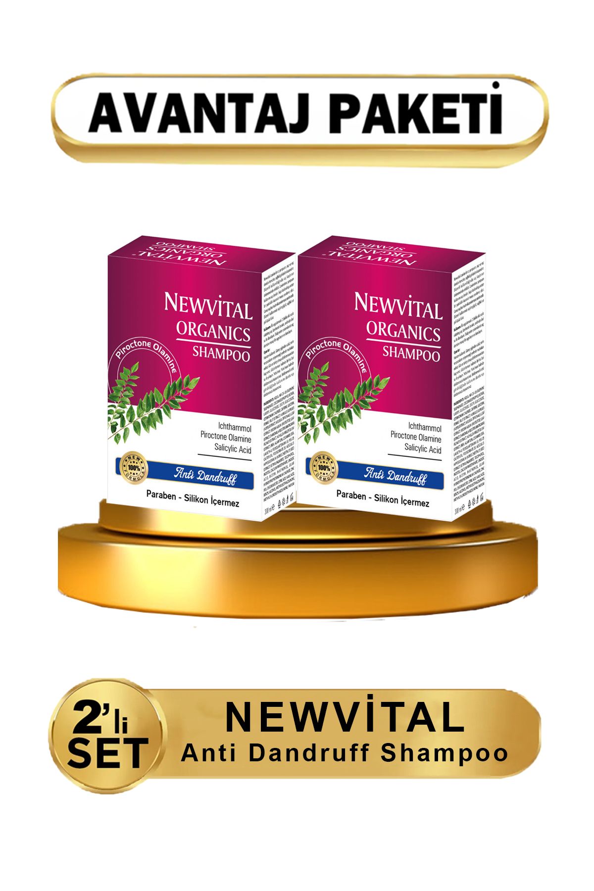 Newvital Anti Dandruff Shampoo 2li ( Avantajlı Paket )