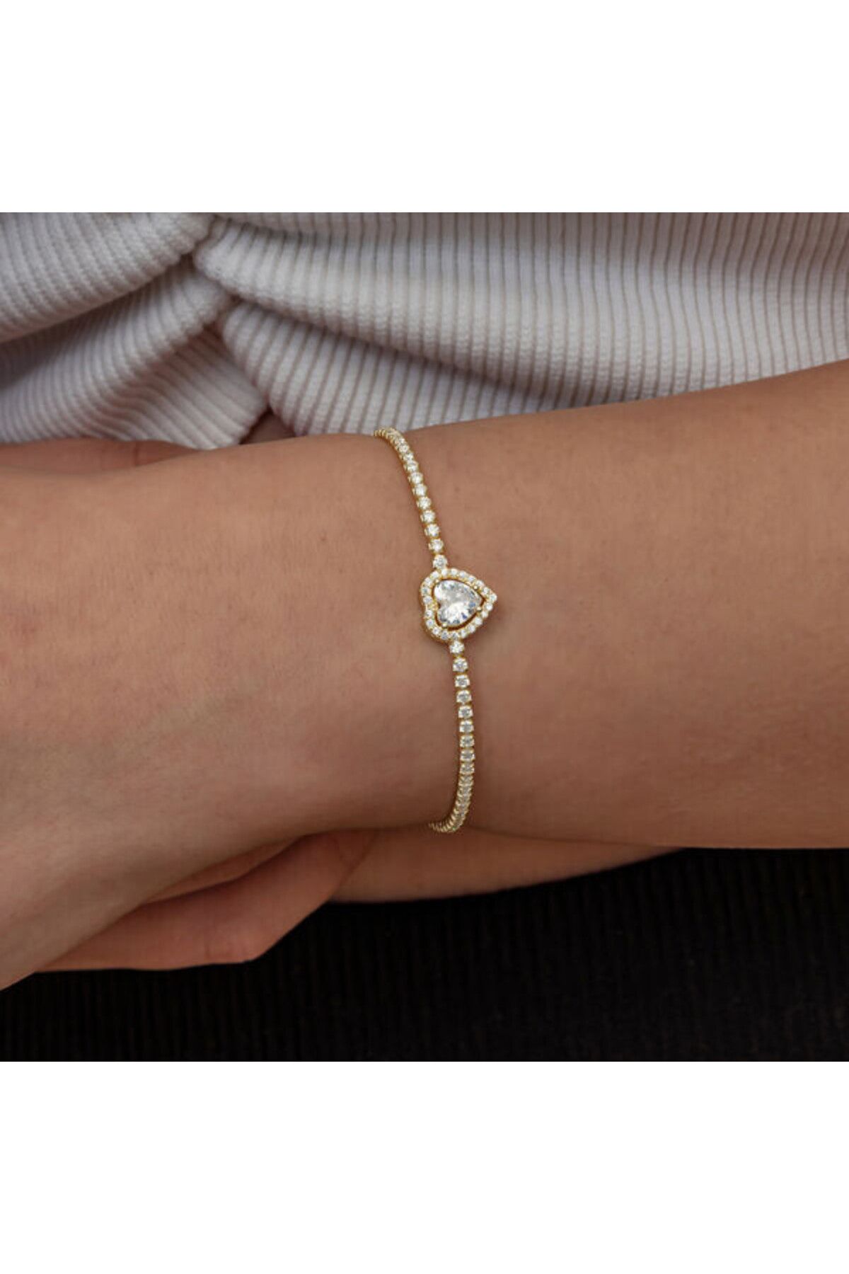 shop Gold Kalpli Su Yolu 925 Ayar Gümüş Bileklik