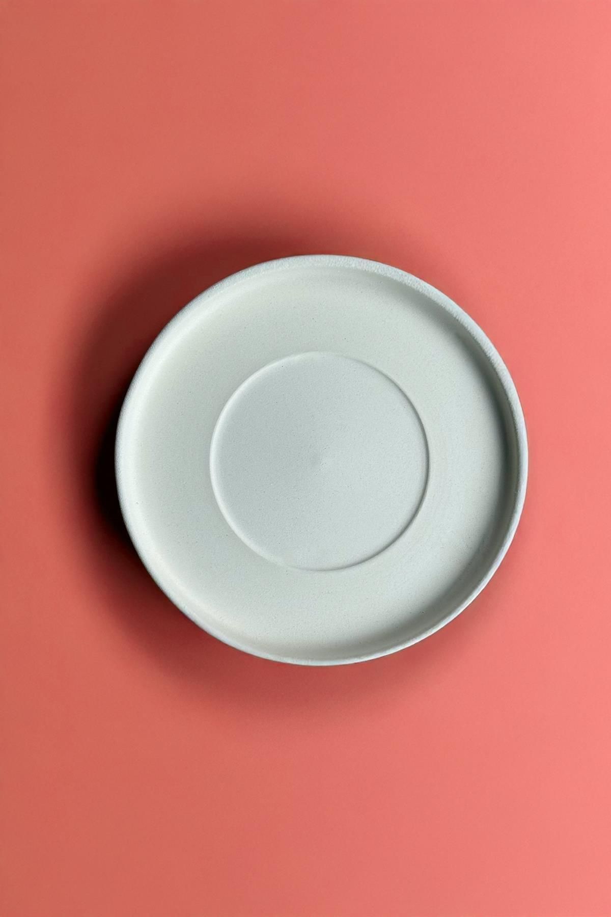 Ceramingo Kupa Tabağı - Seramik Bisküvi 12'li (Ham Ürün)