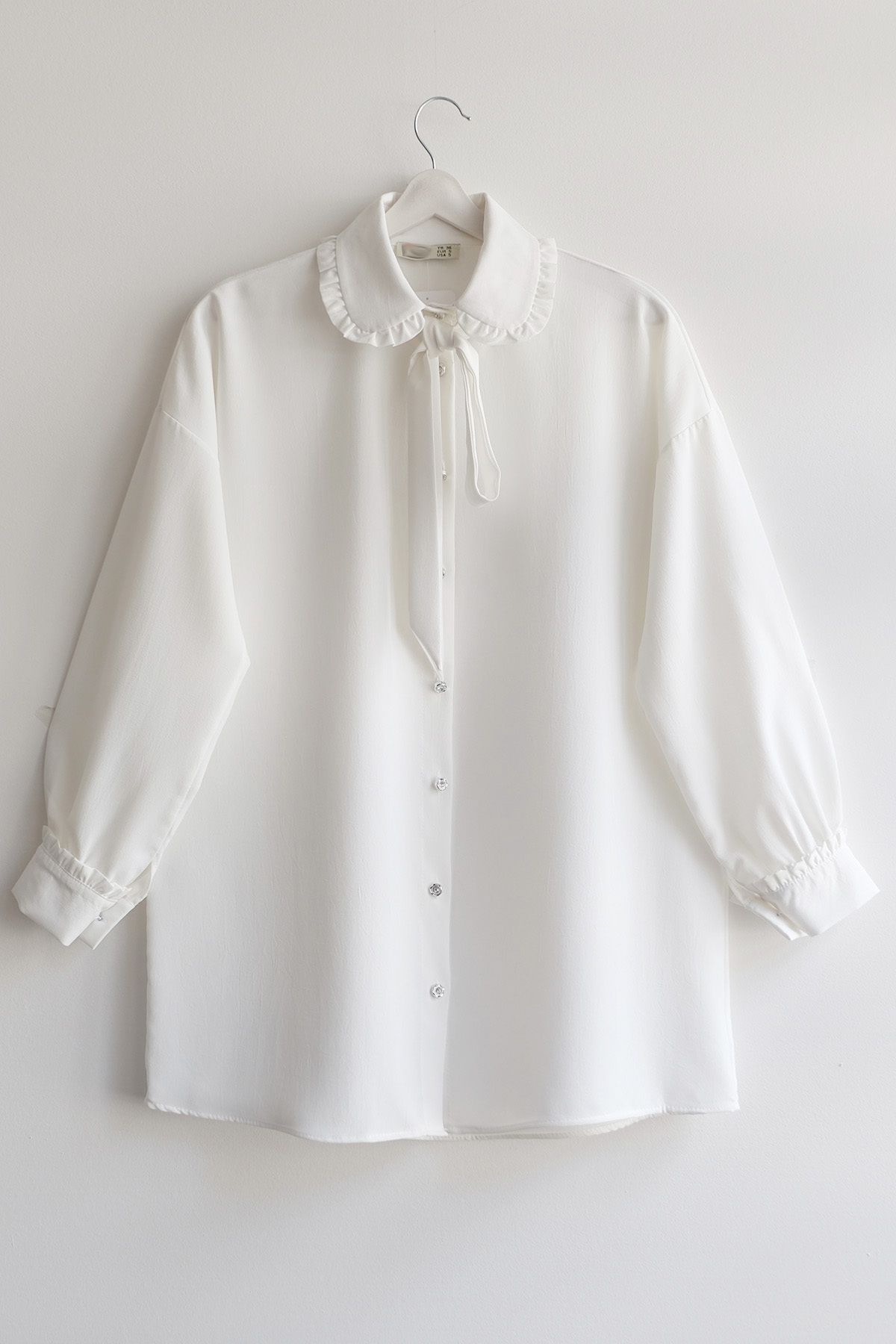 Lucia Fashion Fırfırlı Bebe Yaka Gömlek