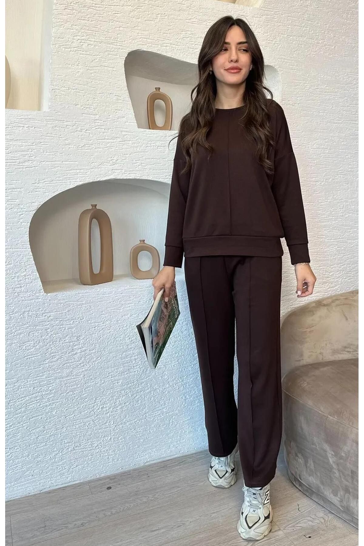 DoDe Flora Kadın Vogsıgn Modal Çımalı Eşofman Takımı - 376