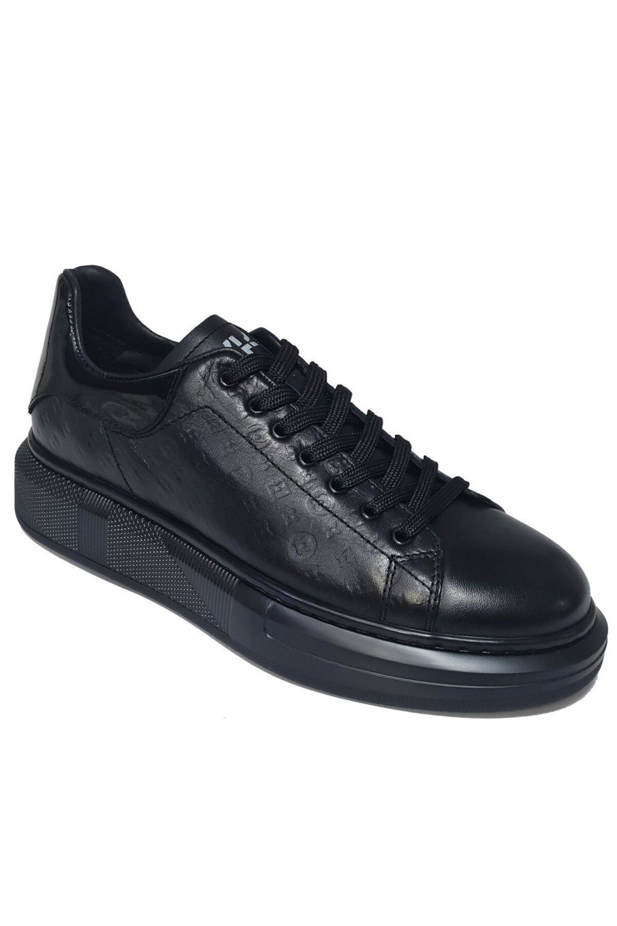 MARCOMEN Bağcıklı LV Model Baskılı Kalın Düz Taban Sneaker Ayakkabı 21006
