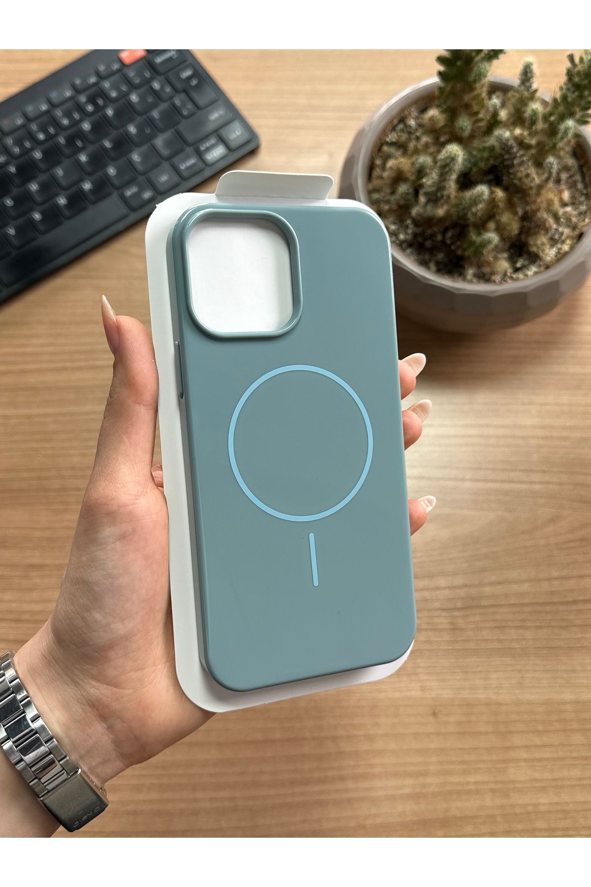 MTL iPhone 15 Pro Max Animasyonlu Stylus Silikon Kılıf