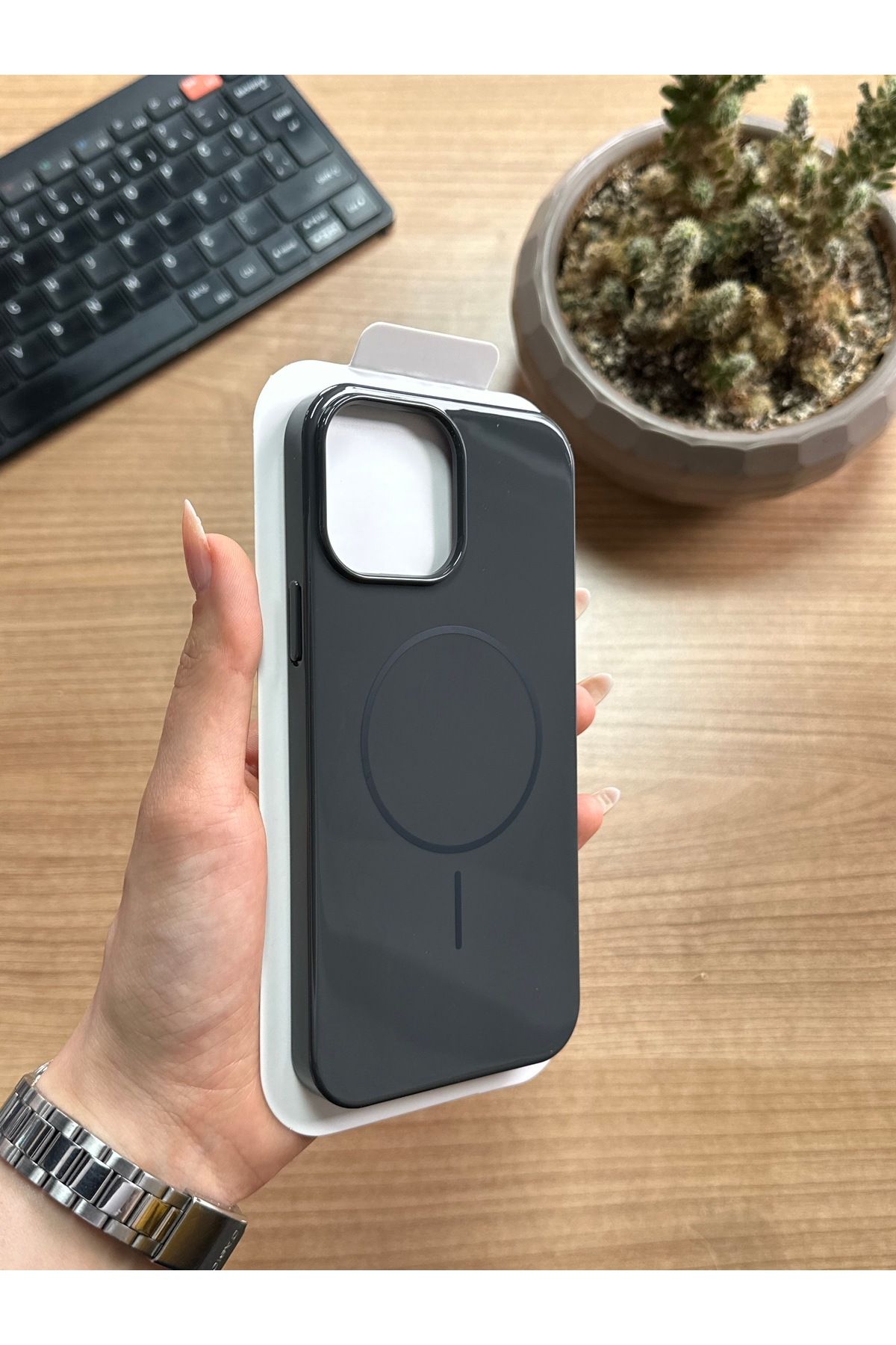 MTL iPhone 15 Pro Max Animasyonlu Stylus Silikon Kılıf