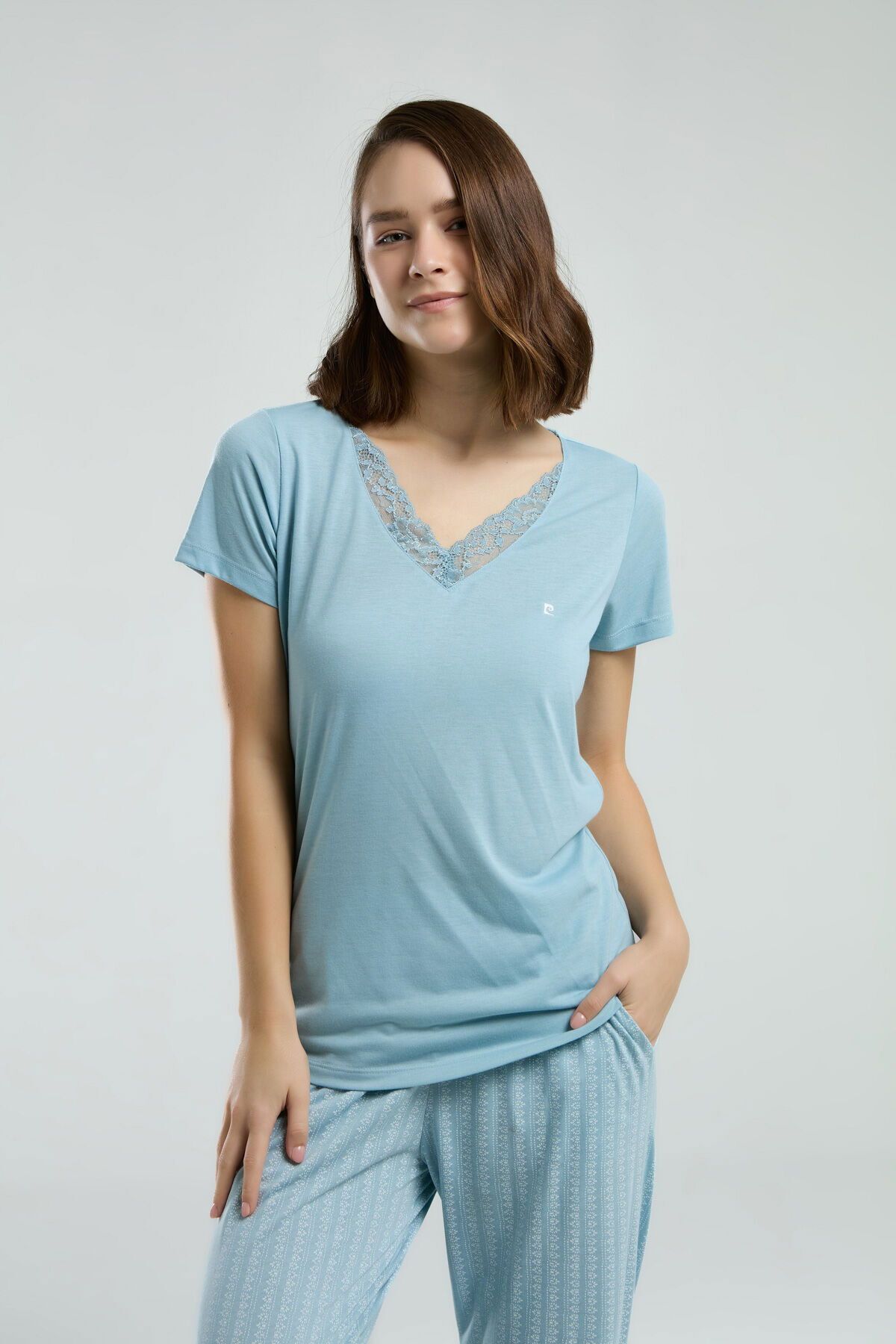 Pierre Cardin 8998 Kadın Kısa Kol Pijama Takım