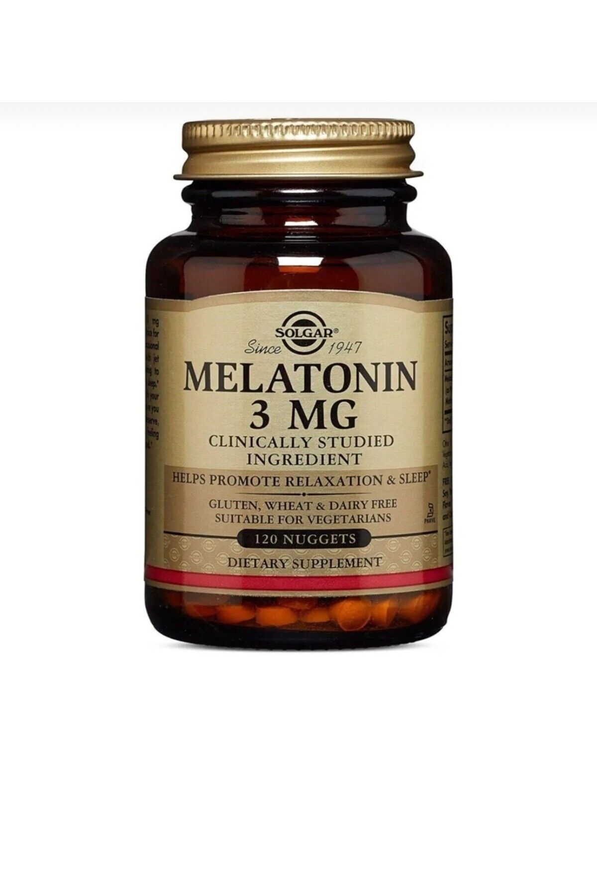 SOL solgar, melatonin 3 mg 120 tablet