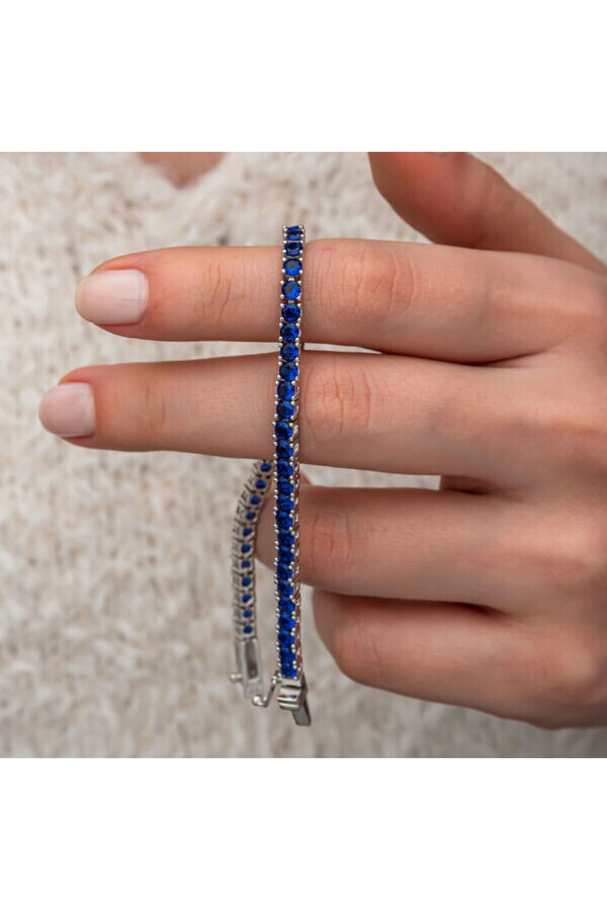 shop Su Yolu Laciver Zirkon Taşlı 925 Ayar Gümüş Bileklik