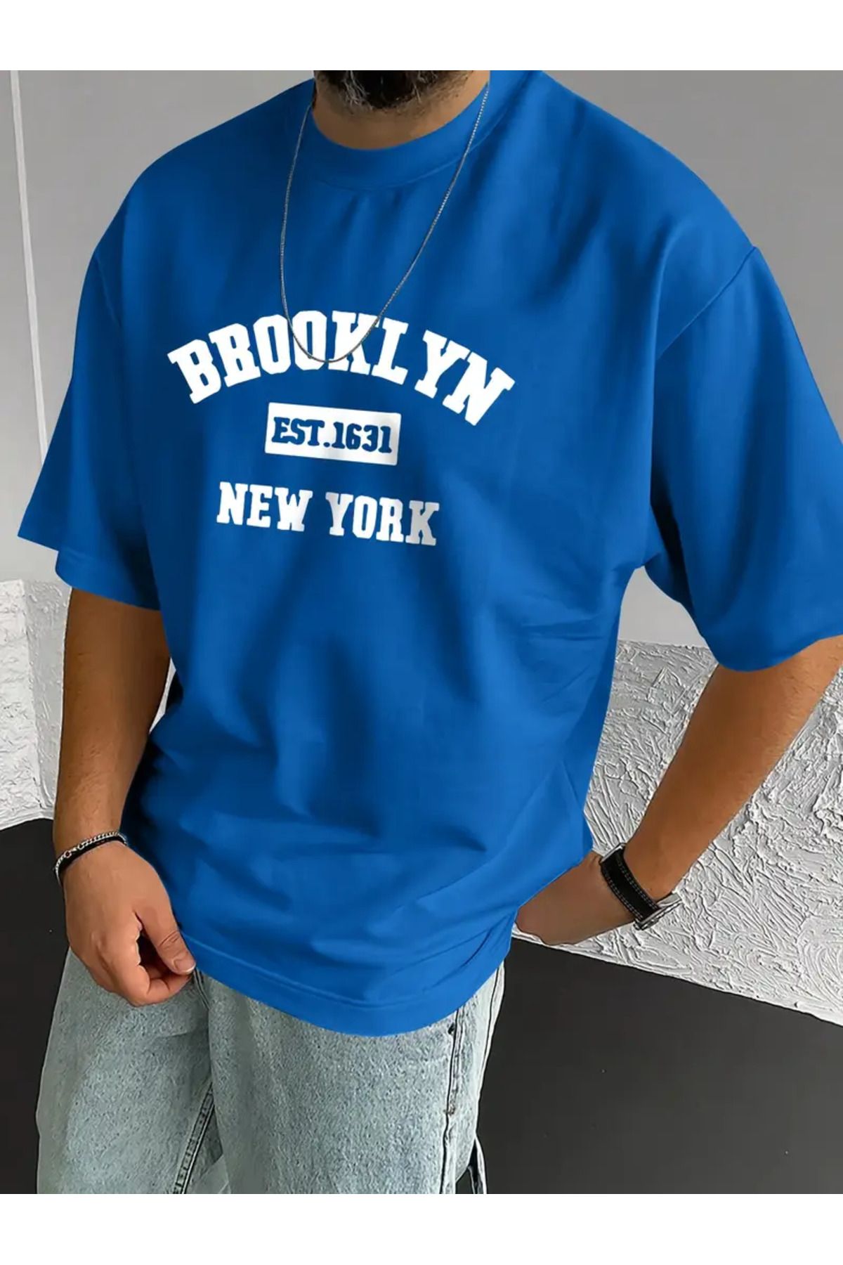 Karatopak Brooklyn Est 1681 Baskılı Oversize T-Shirt