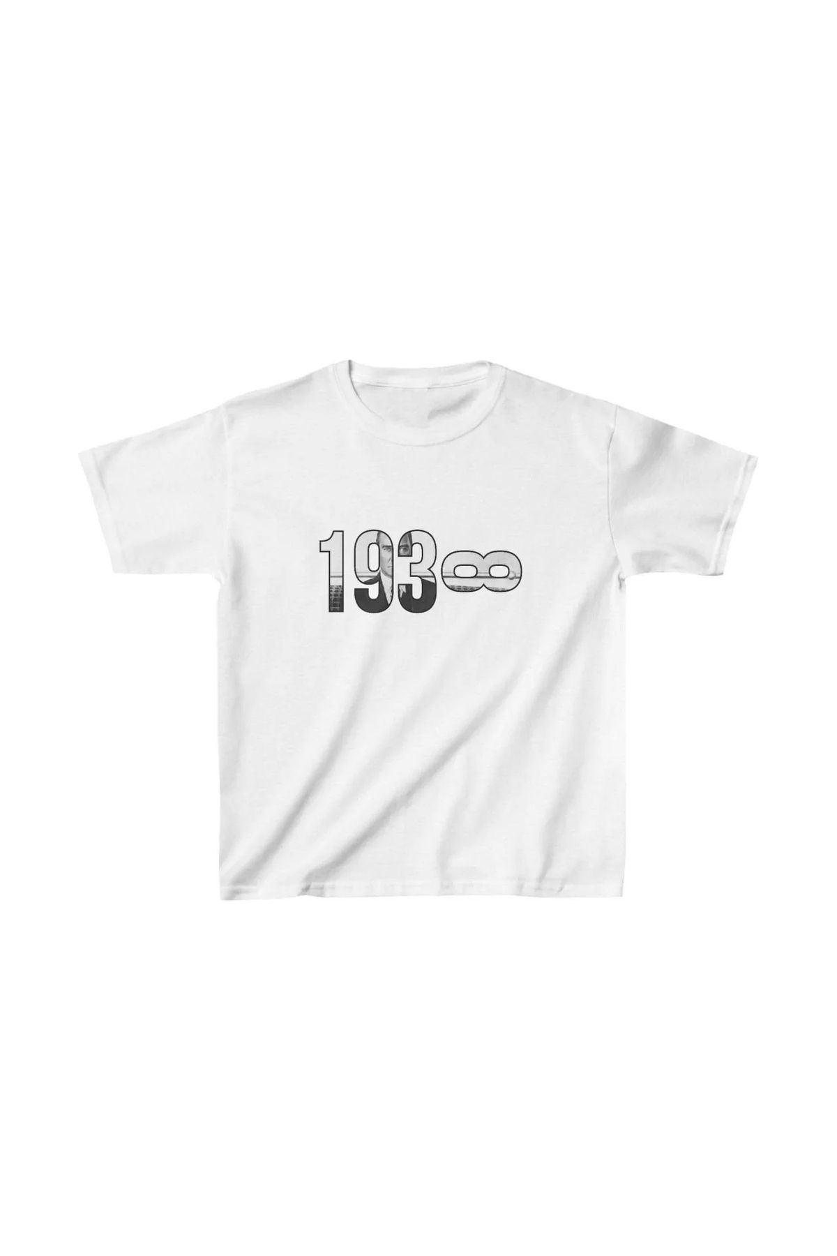 luz&pos Unisex Çocuk Baskılı T-Shirt - Beyaz