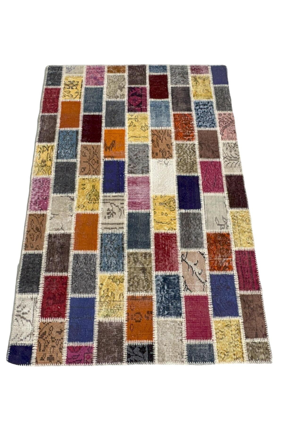 1001Rugs Patchwork El Halı 120 x 180