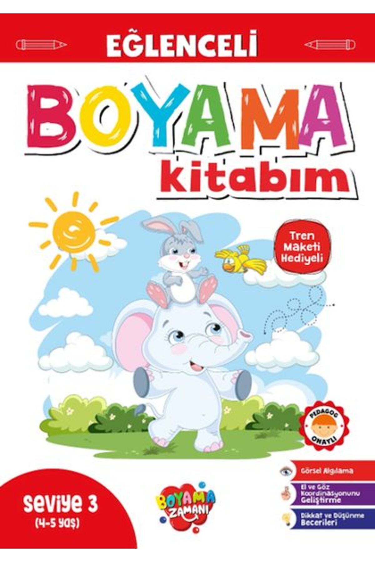 BOYAMA ZAMANI Eğlenceli Boyama Seviye 3 45 Yaş