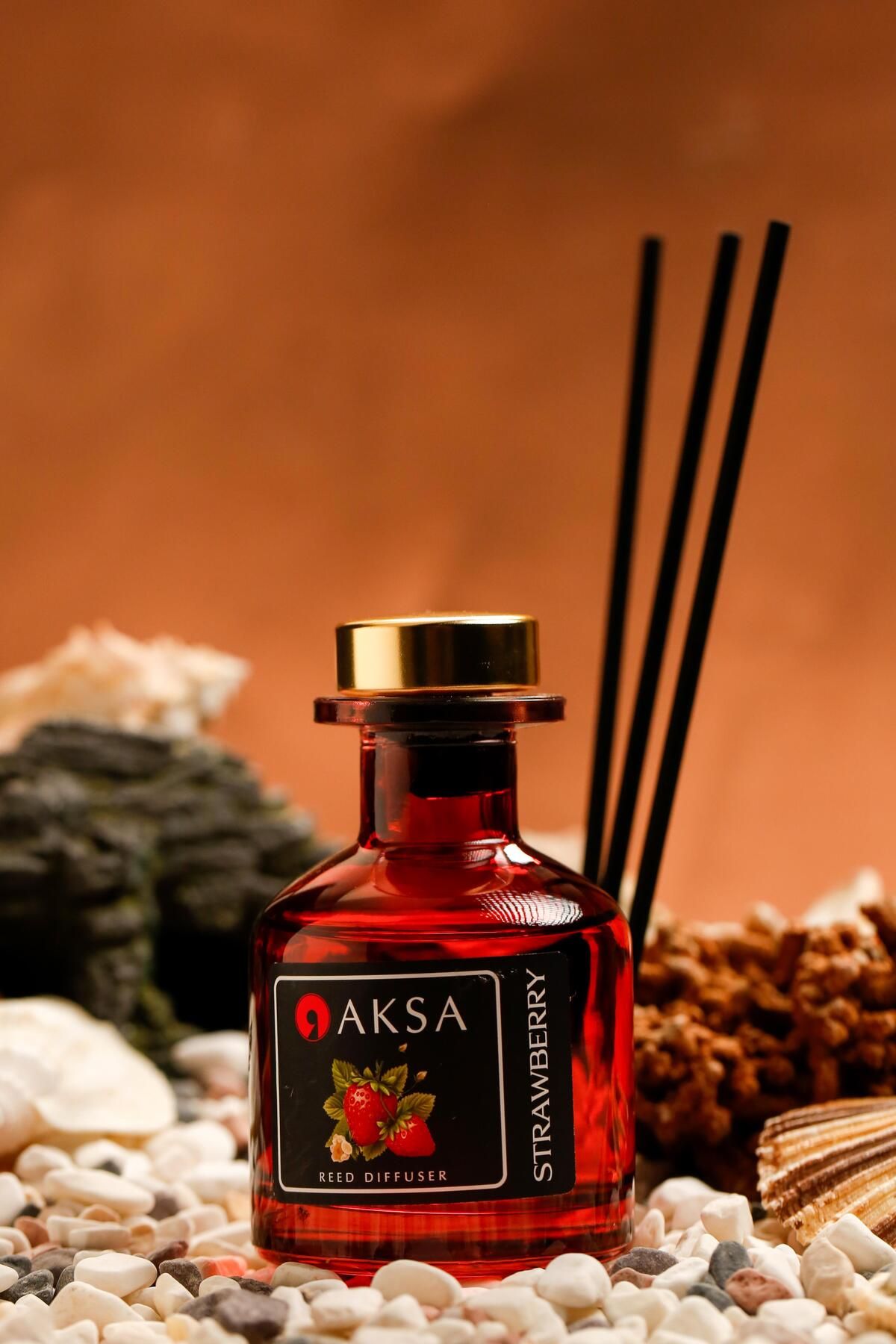 AKSA ESANS Melez "Çilek" Çubuklu Oda Kokusu 120 ml