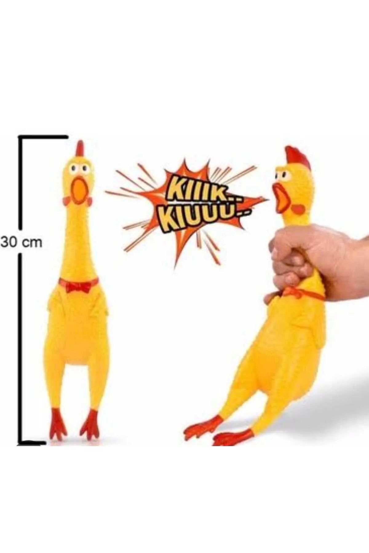Vitastyle BÜYÜK BOY SES ÇIKARAN TAVUK KEDİ KÖPEK OYUNCAĞI 30 CM