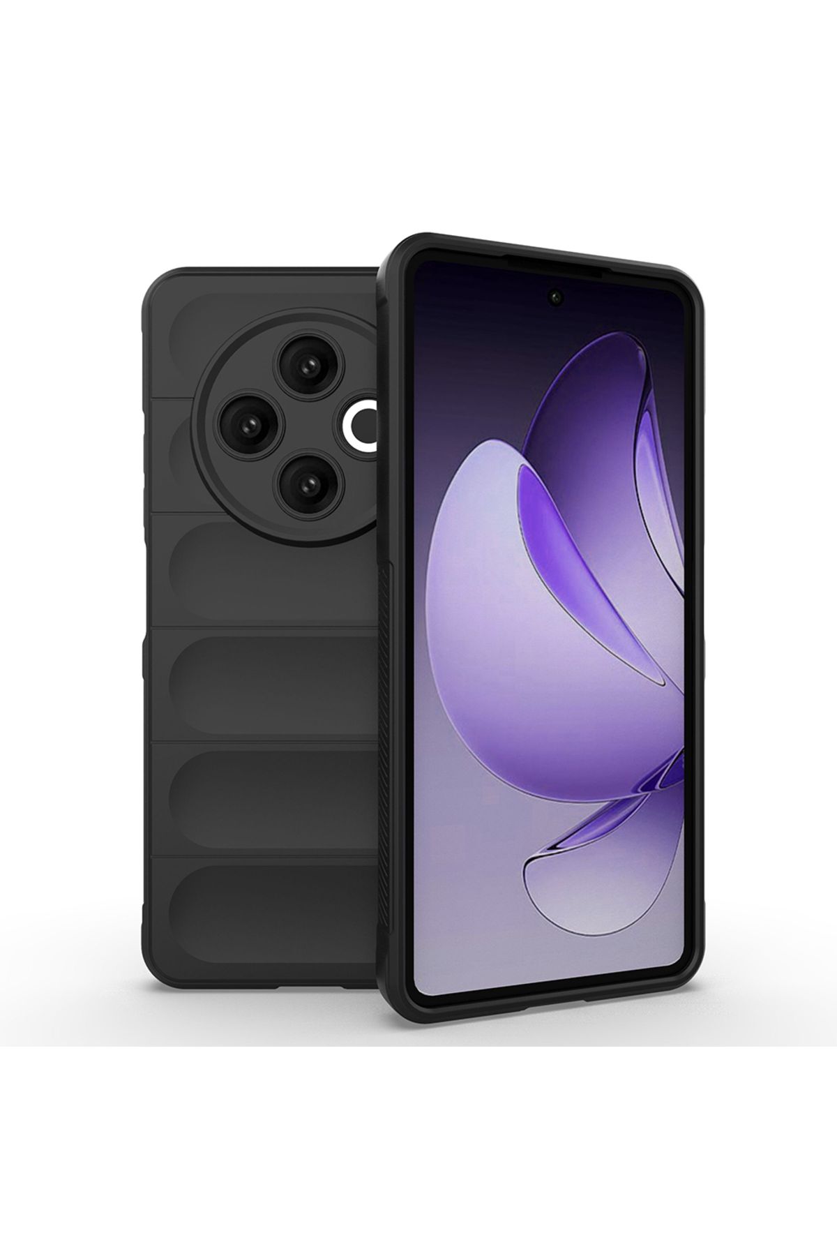 ELSAH Tecno Spark 30 4G Uyumlu Kılıf Esnek TPU Oyuklu Arka Yüzey Tasarımlı Rıors Silikon Kapak