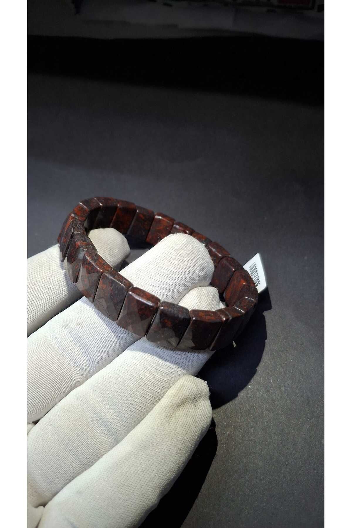 Asya Gems Dragon Jasper Rolex 8 X 14 Mm Özel Kesim Doğal Taş Bileklik