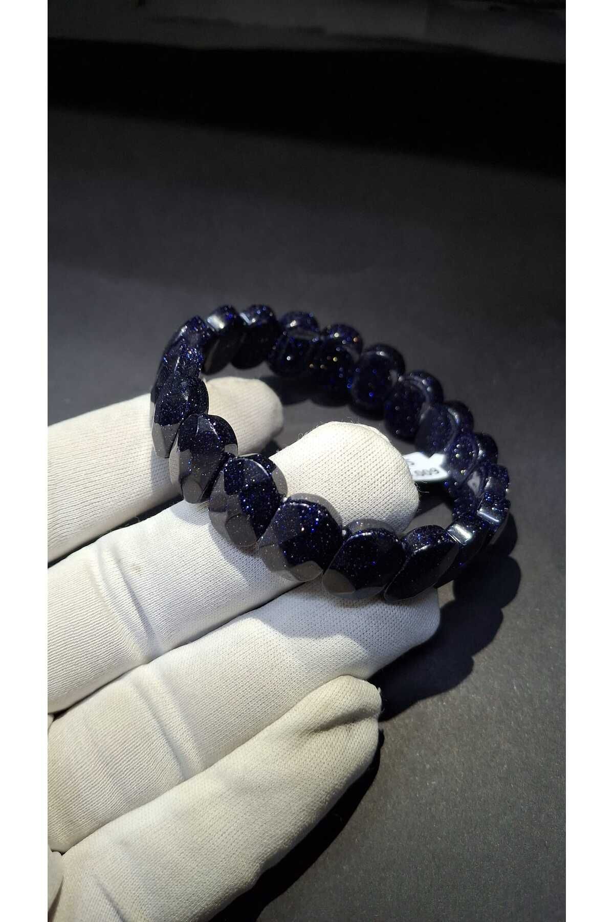 Asya Gems Mavi Yıldız Rolex 8 X 14 Mm Özel Kesim Doğal Taş Bileklik