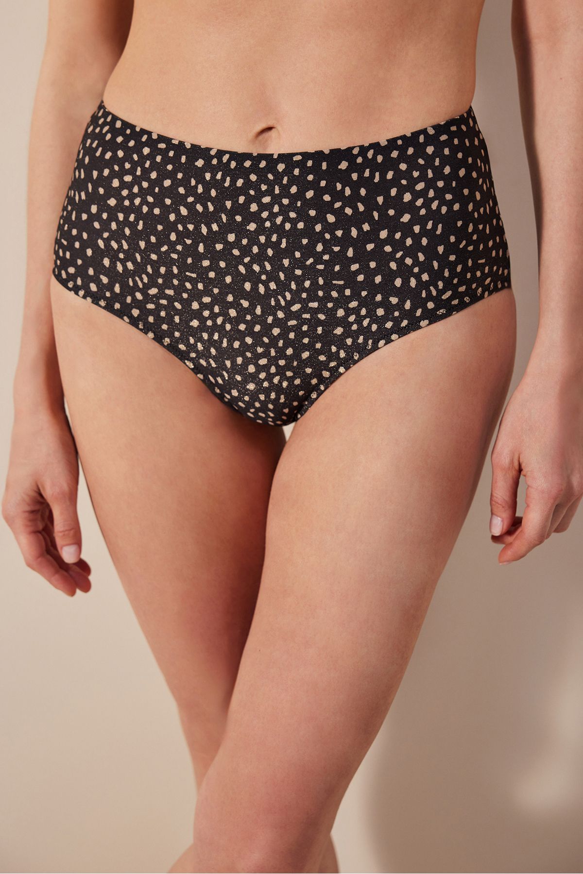 Penti Luna Wysoki Stan Brokat Wielokolorowy Bikini Dół Kobieta - 38