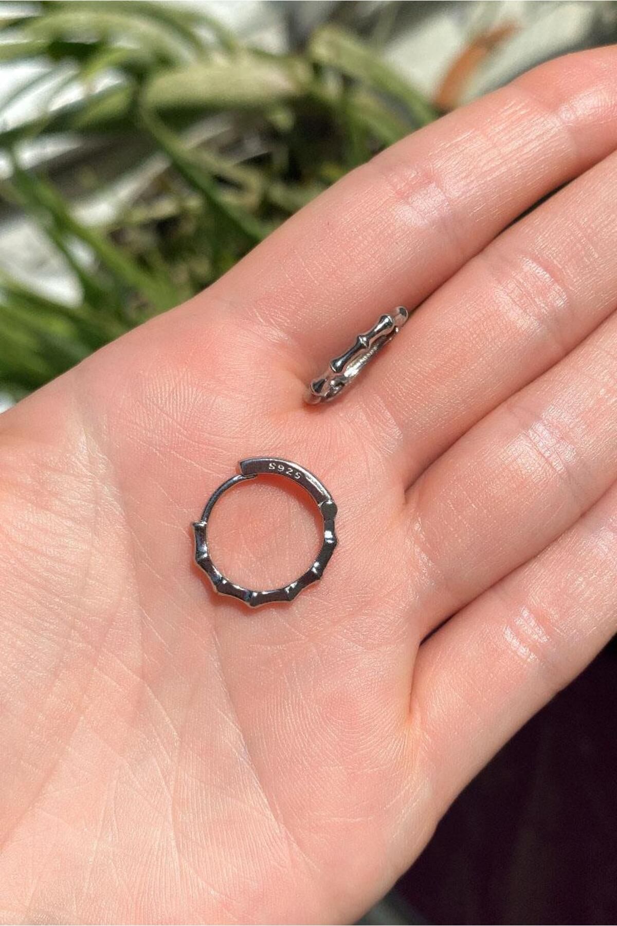 Spossy Silver Jewelry Mini Halka Küpe
