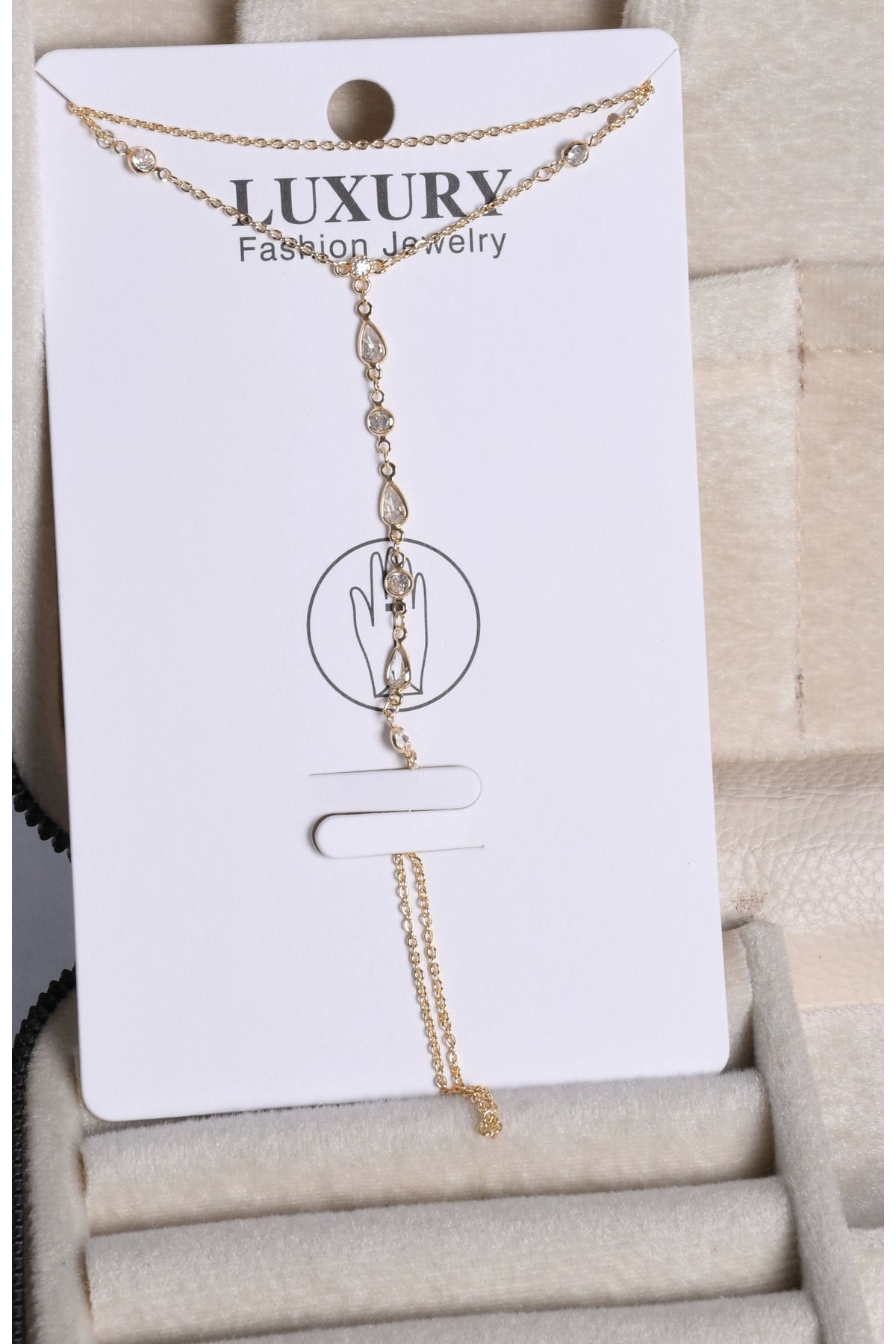shiva accessorie Damla Model Gold Çelik Şahmeran
