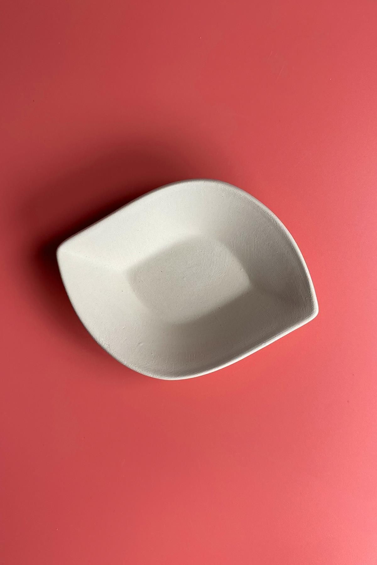 Ceramingo Yaprak Çerezlik 3'lü - Seramik Bisküvi (Ham Ürün)