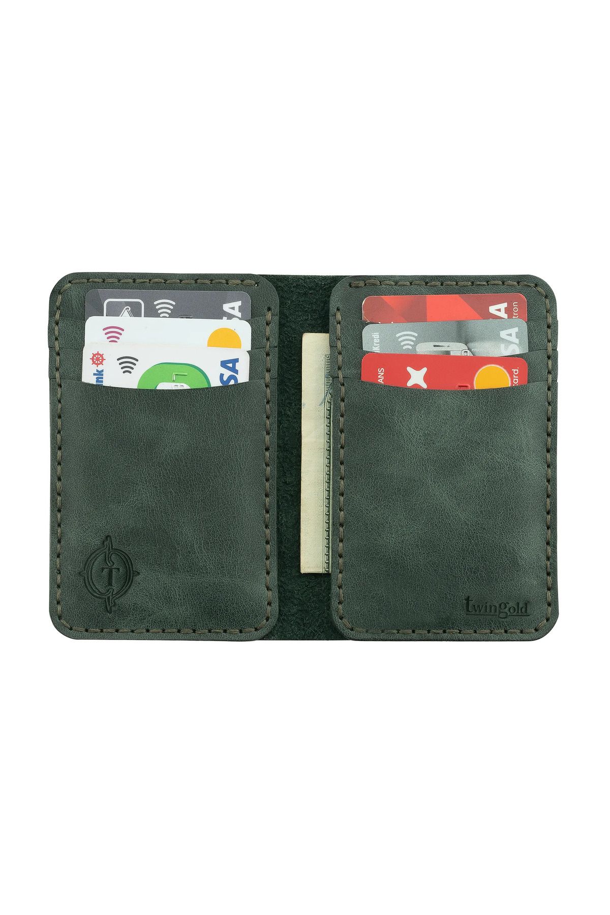 twingold Kişiselleştirilebilir Hakiki Deri Rainbow Mini Cüzdan
