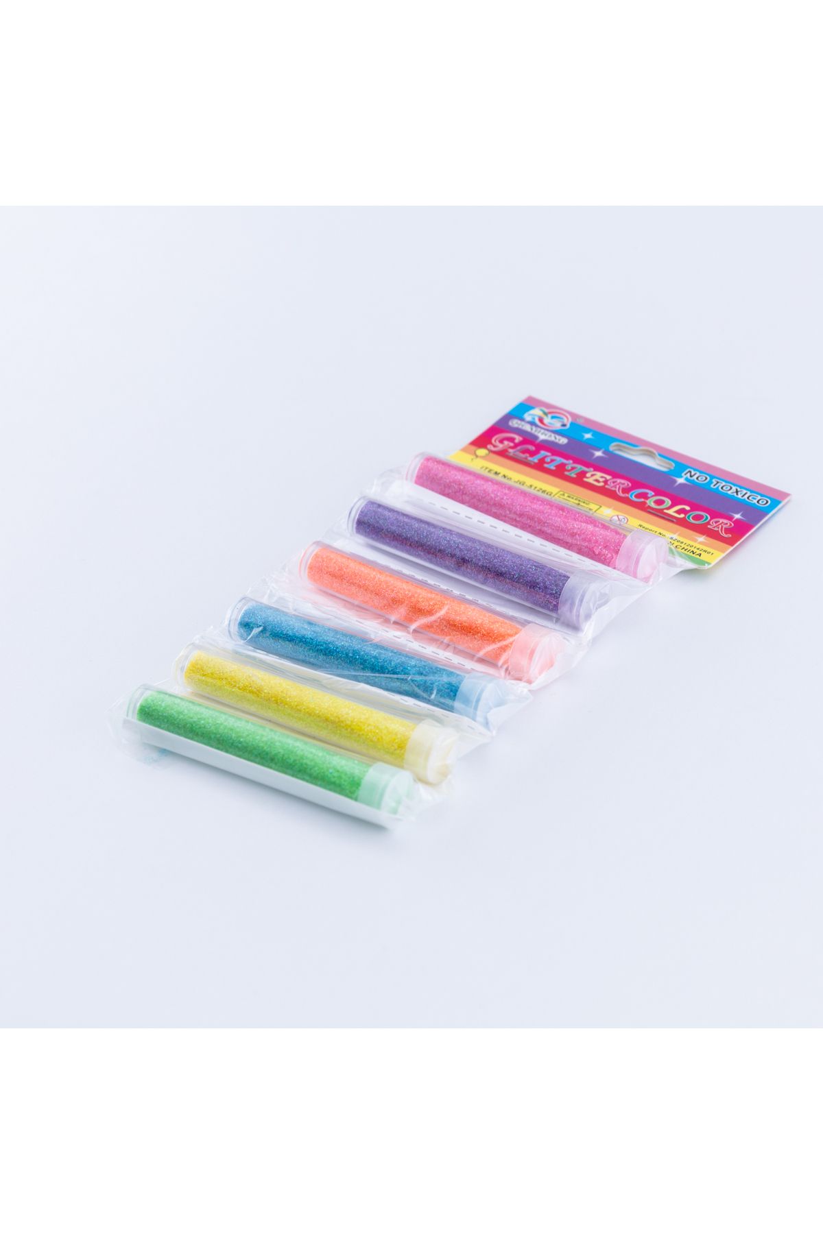 Bimotif 6lı toz sim, karışık renkli (Yeşil, Sarı, Mavi, Turuncu, Mor, Fuşya)