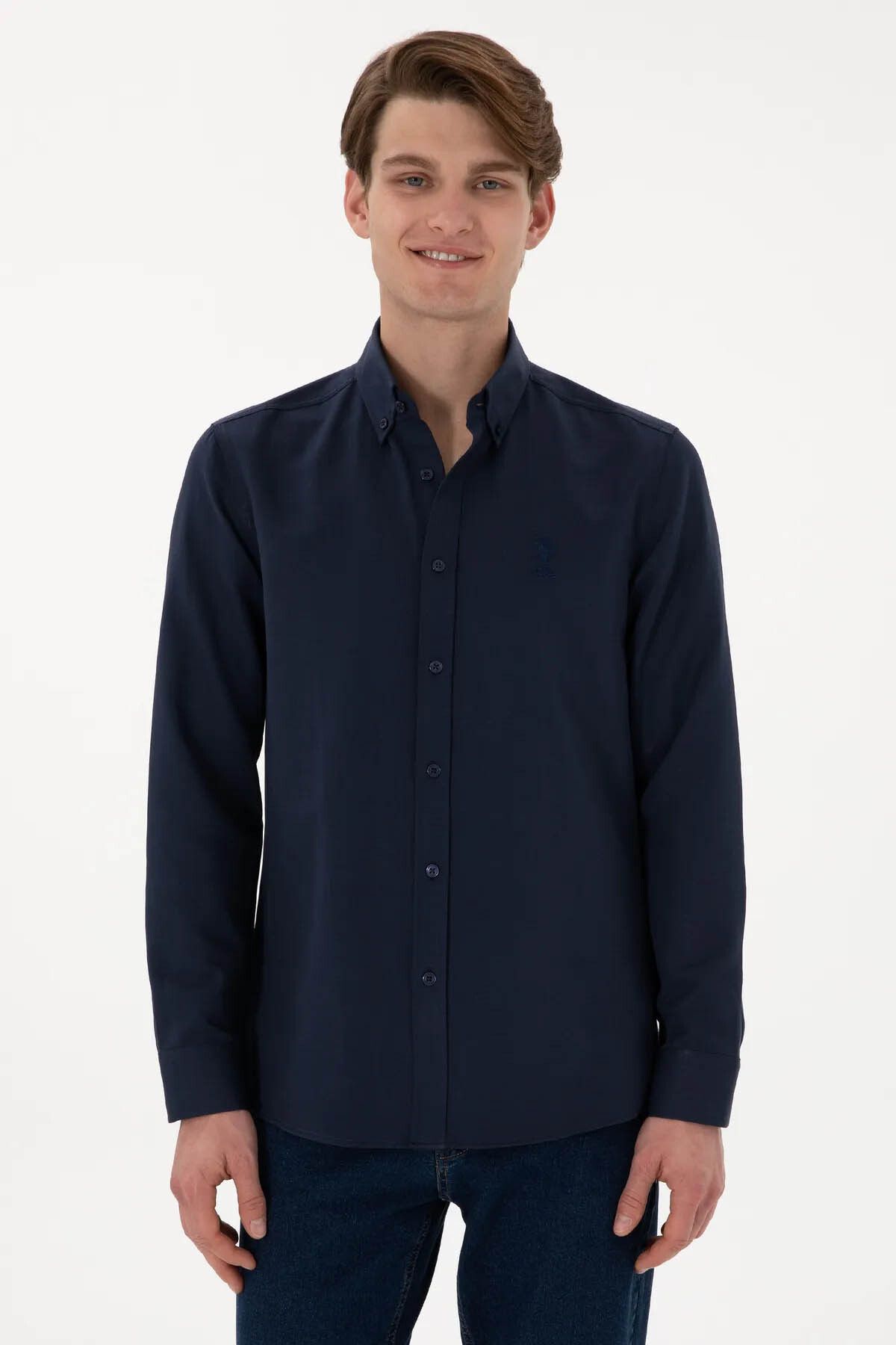 U.S. Polo Assn. U.S. Polo Assn. Gox025Y Lacivert Erkek Gömlek 2084085