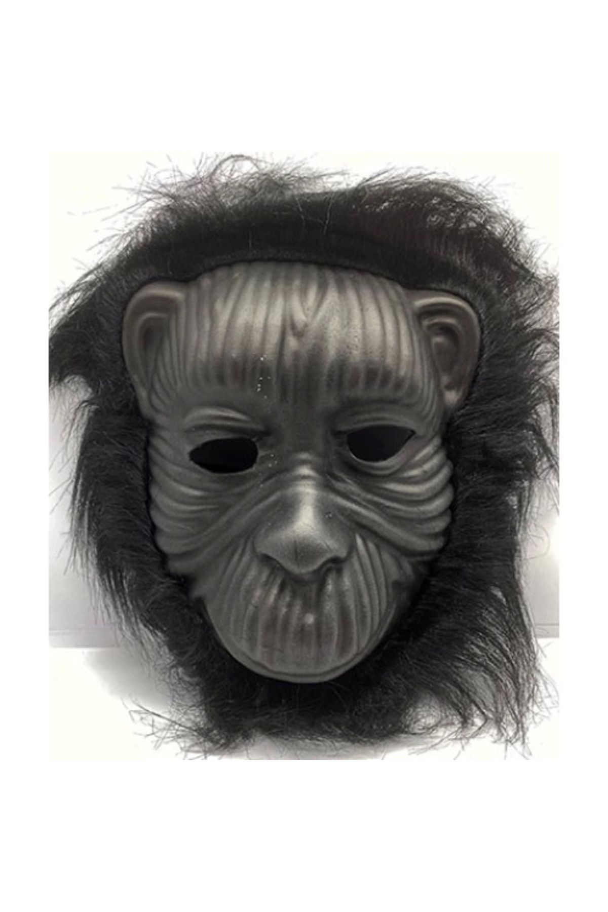 PRATİKOBA Siyah Eva Goril Maskesi Peluş Tüylü Orangutan Model