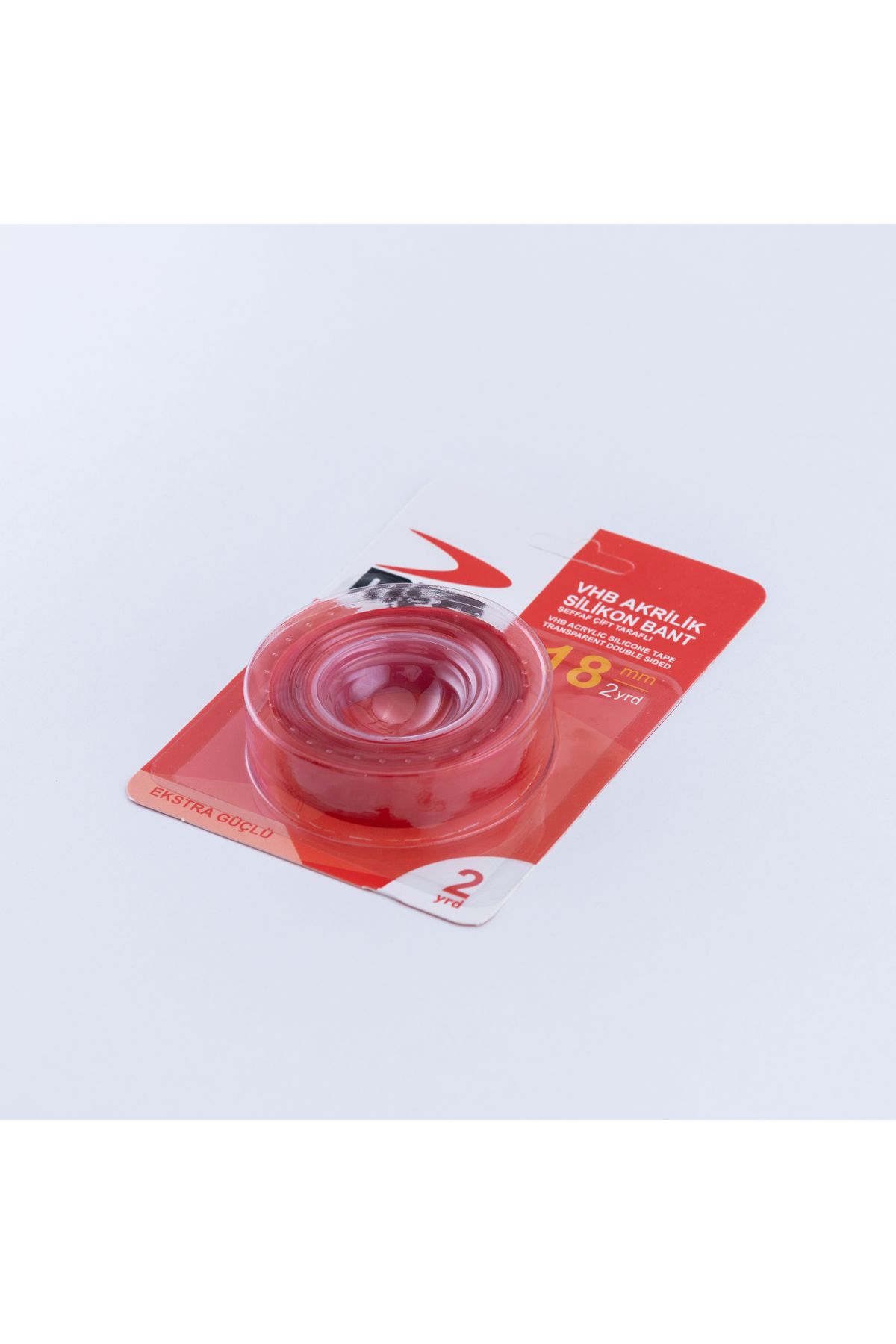 Bimotif VHB Akrilik Silikon Bant, 18 mm genişlik, Kırmızı 2 metre