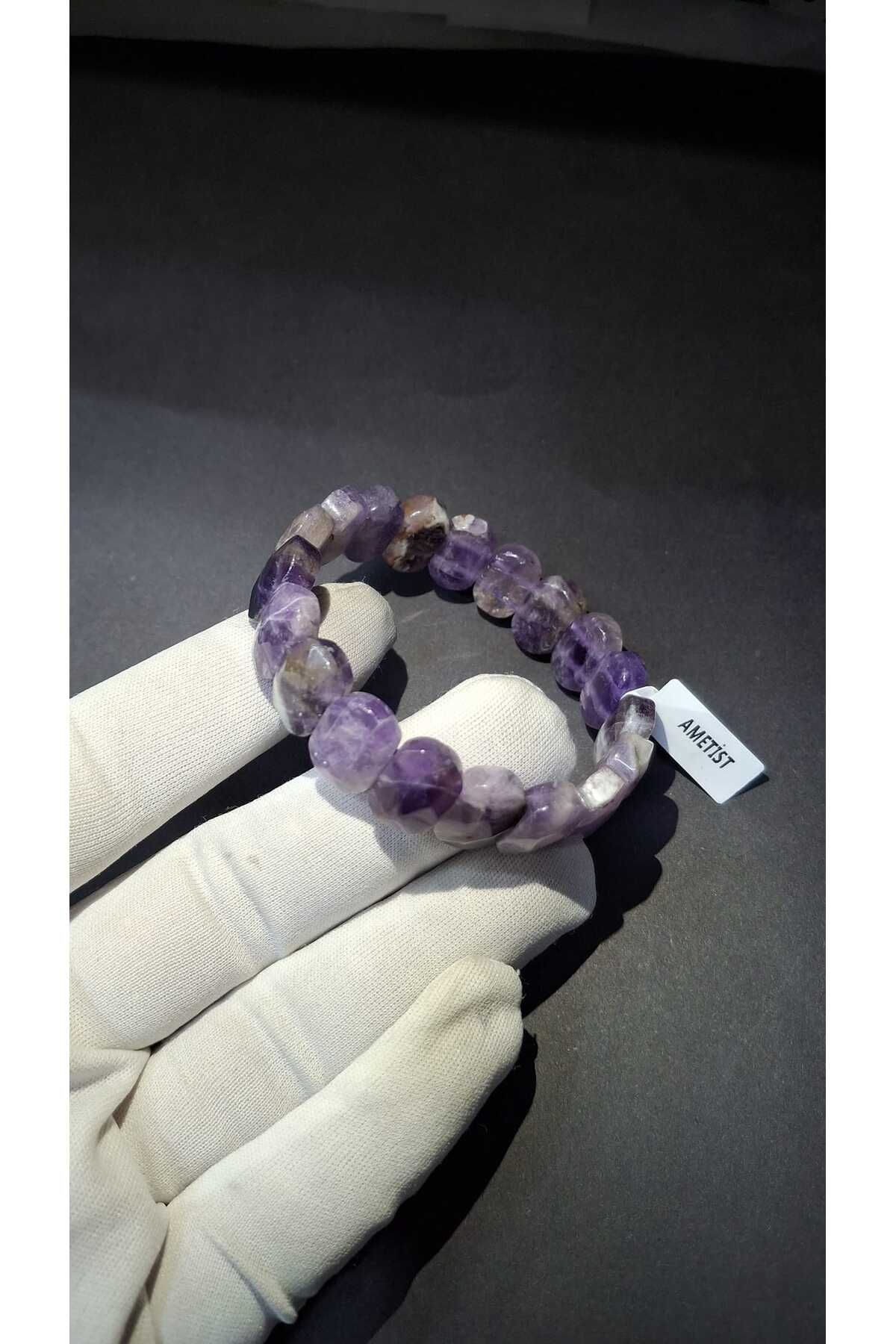 Asya Gems Ametist Rolex 9 X 14 Mm Özel Kesim Doğal Taş Bileklik