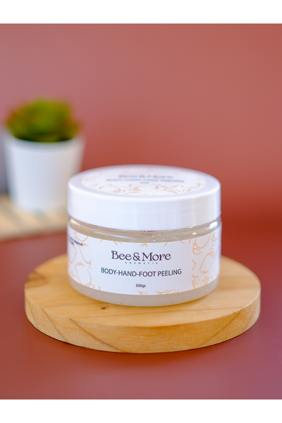 Bee&More Cosmetic Hızlı Manikür-Pedikür, Besleyici Arındırıcı Nemlendirici Vücut Peelingi_ 300 gr