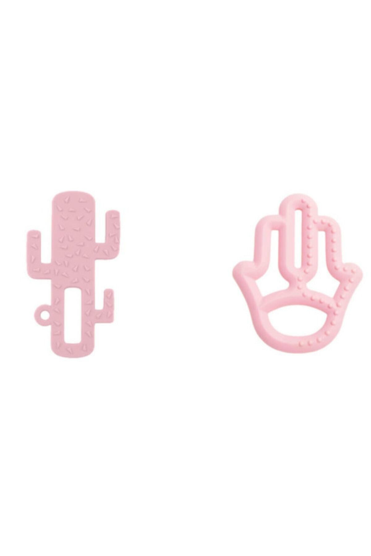 OiOi Kaktüs + Annenin Eli Diş Kaşıyıcı Set Pembe