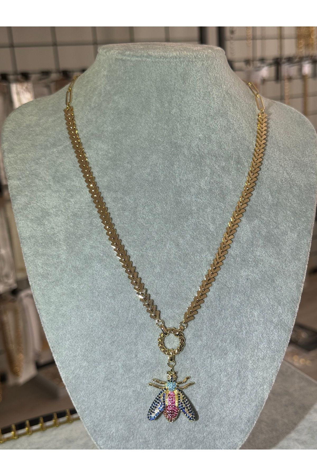 XUPING JEWELRY 18K Çelik kolye paslanmaz kararmaz