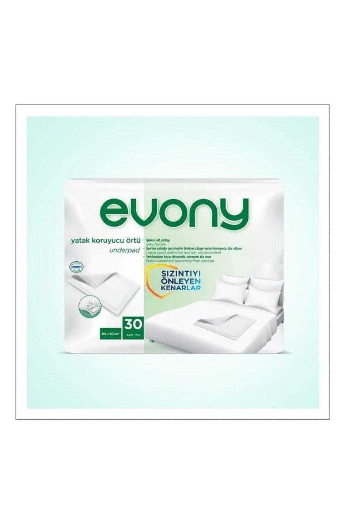 Evony Yatak Koruyucu Örtü 60x90 cm 30 Lu