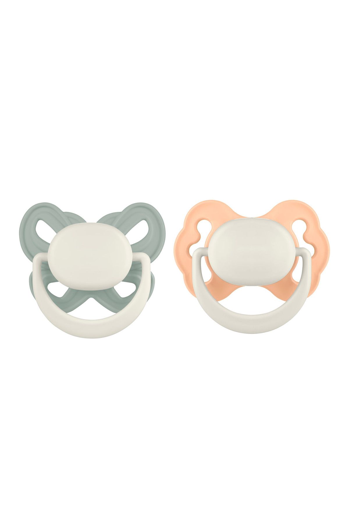 MOOMA Clown And Butterfly 2'li Emzik No:1 (0-6 AY) - River Green Ve Light Orange (SAKLAMA KABI HEDİYELİ)