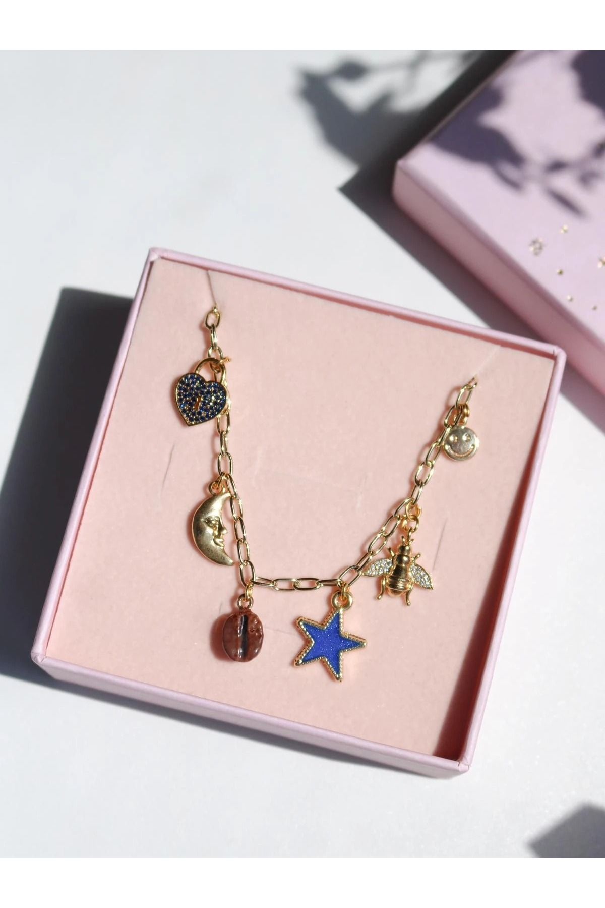 Reorah Collection Late Night Coffee Charm Kolye Xuping Zincir