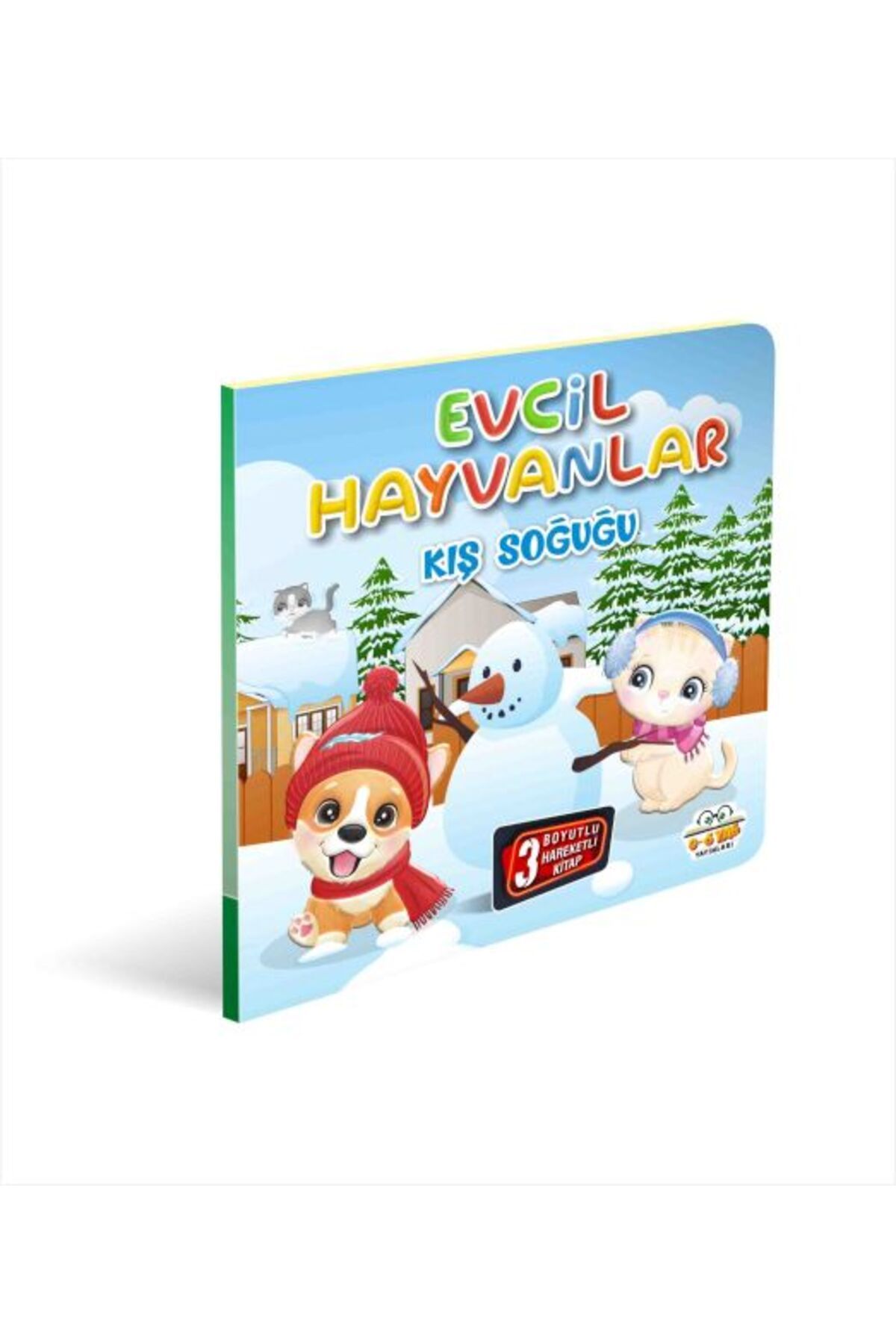 0-6 Yaş Yayınları Evcil Hayvanlar Kış Soğuğu 3 Boyutlu