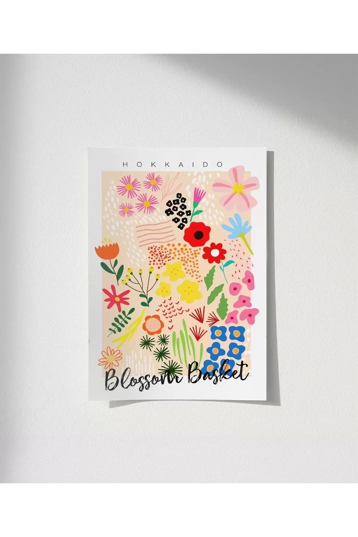 VOGLOO Çerçevesiz Poster Hokkaido Blossom Market