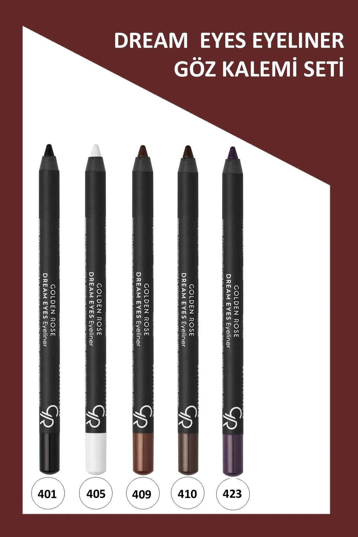 Golden Rose Dream Eyes Eyeliner No:401-405-409-410-423 Göz Kalemi Seti