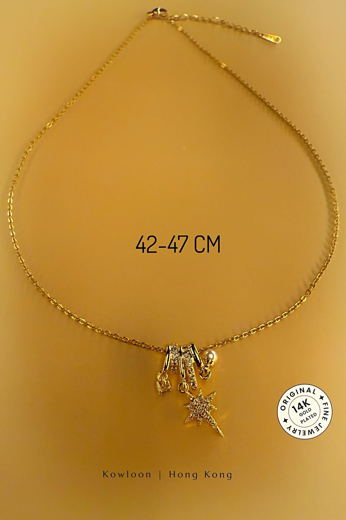 cacharel classic 14K Altın Kaplama Çelik Kolye