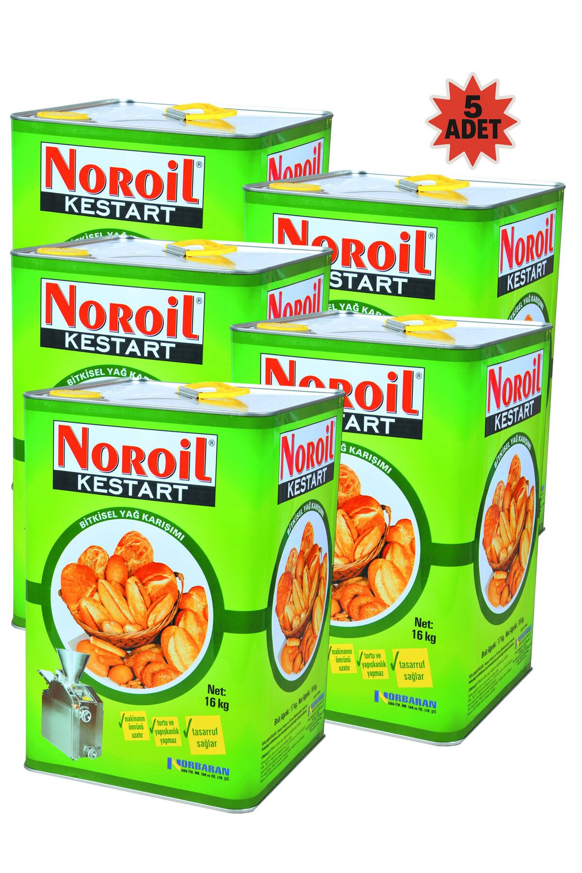 NOROİL KESTART Kestart Yağı 16 Kg 5 ADET