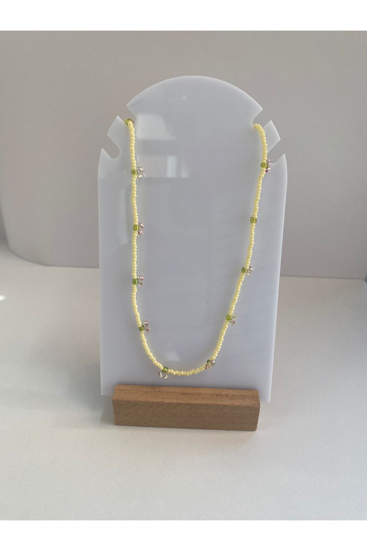 Ailahandmade KİRAZ KOLYE SARI