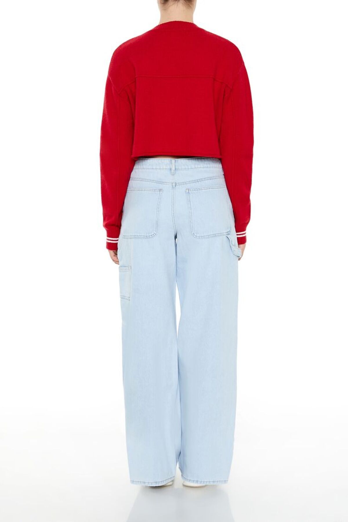 Forever 21 Mid-Rise Kargo Jean Pantolon