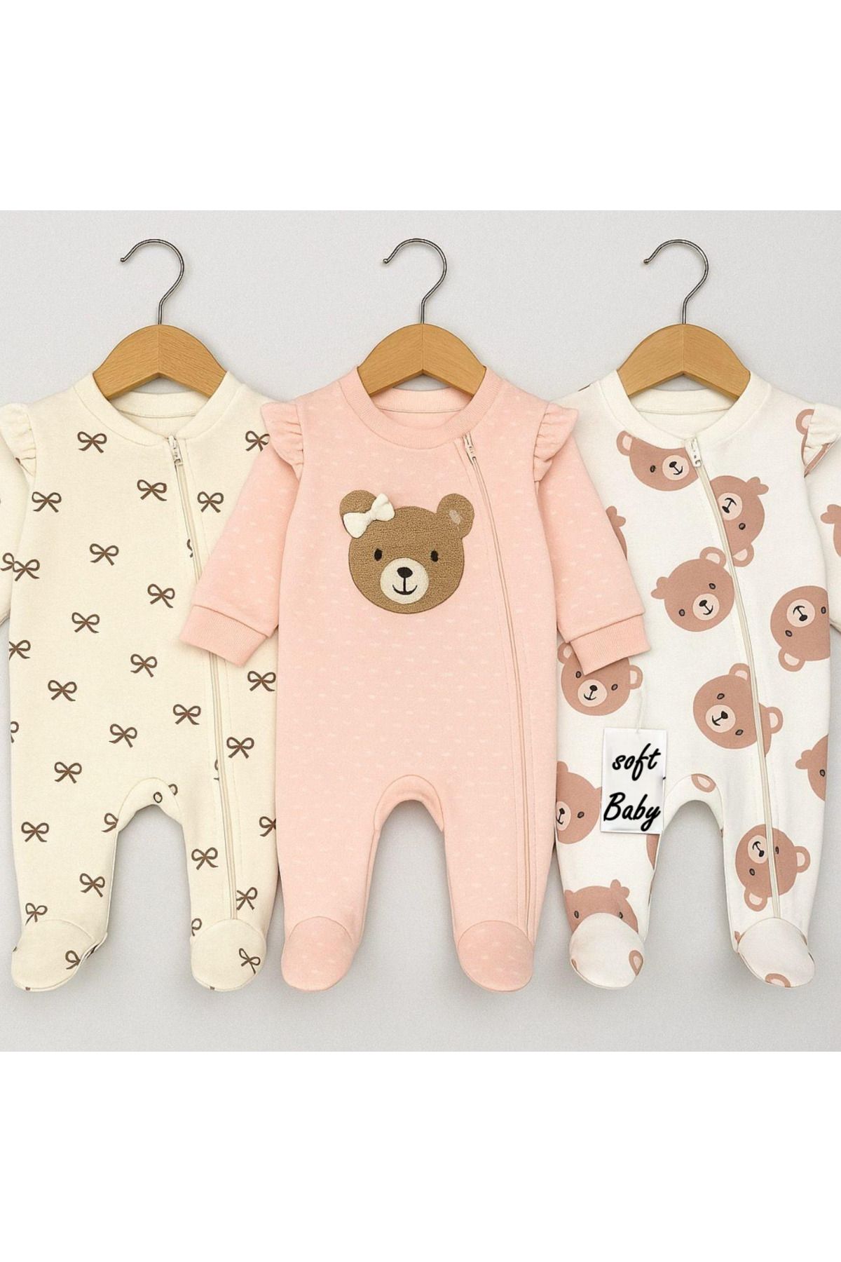 LP LittlePoffy Bebek 3'lü Zıbın Takım