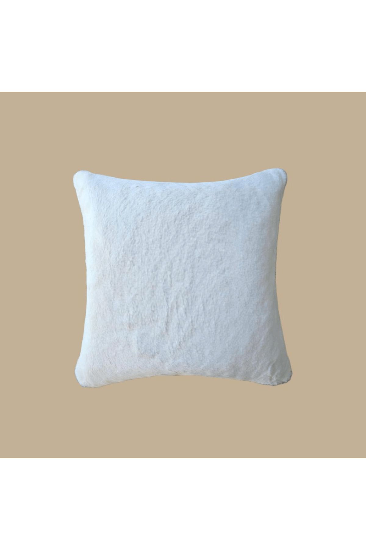 Comfy Sloth Ekru Peluş Kırlent Kılıfı - NUVELL