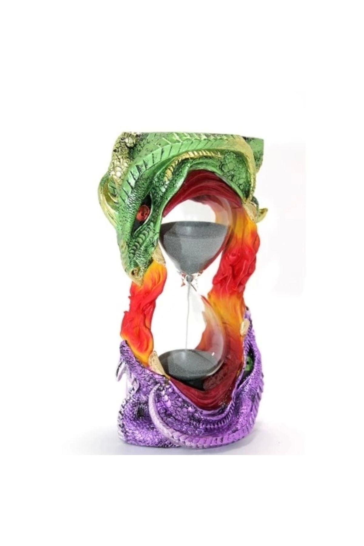 PRATİKOBA Polyester Dragon Tasarımlı Kum Saati Model 1