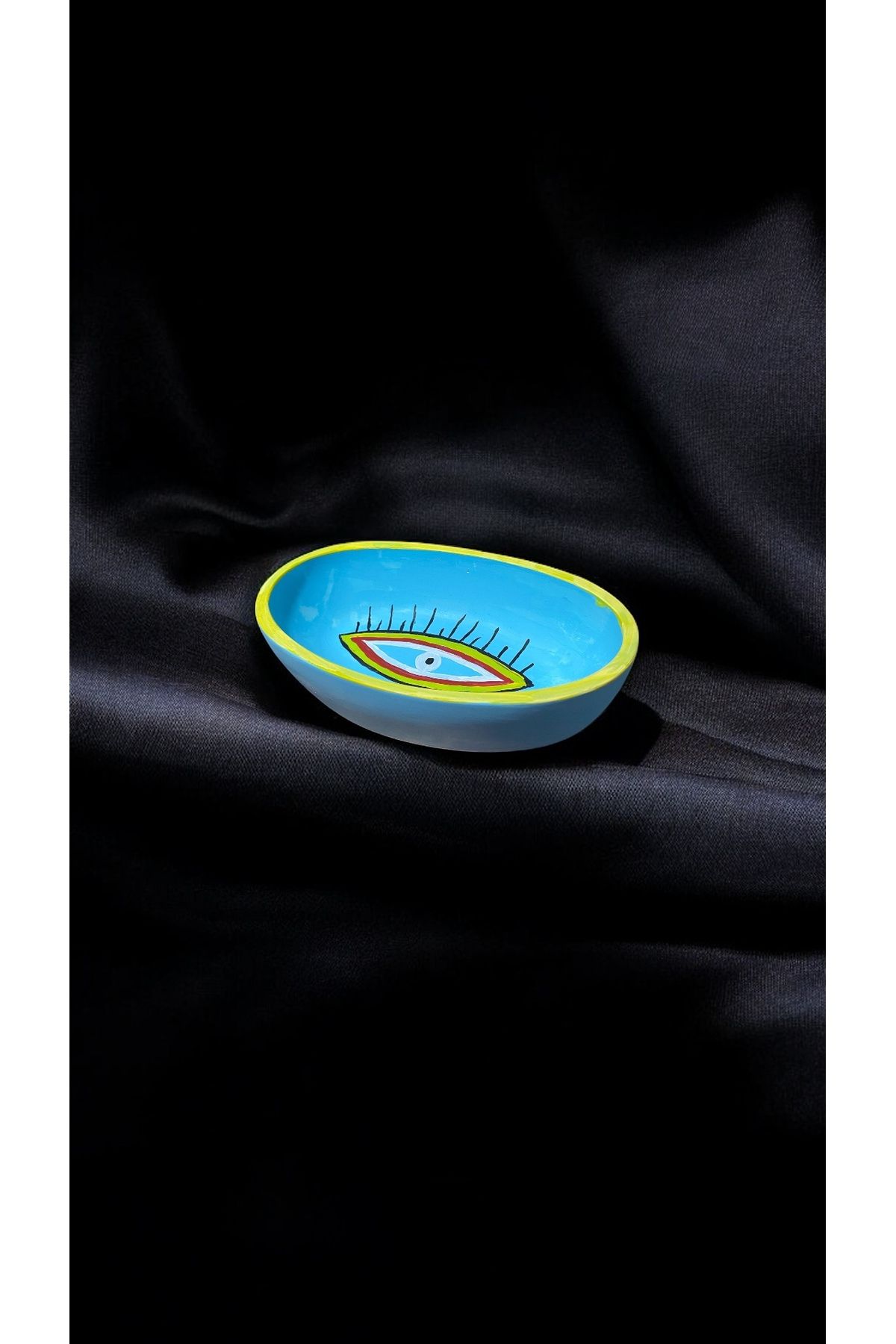 bag collar co Renkli Üstü Desenli Takı Tabağı
