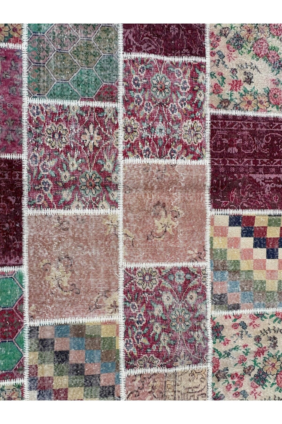 1001Rugs Patchwork El Halı 200 x 300
